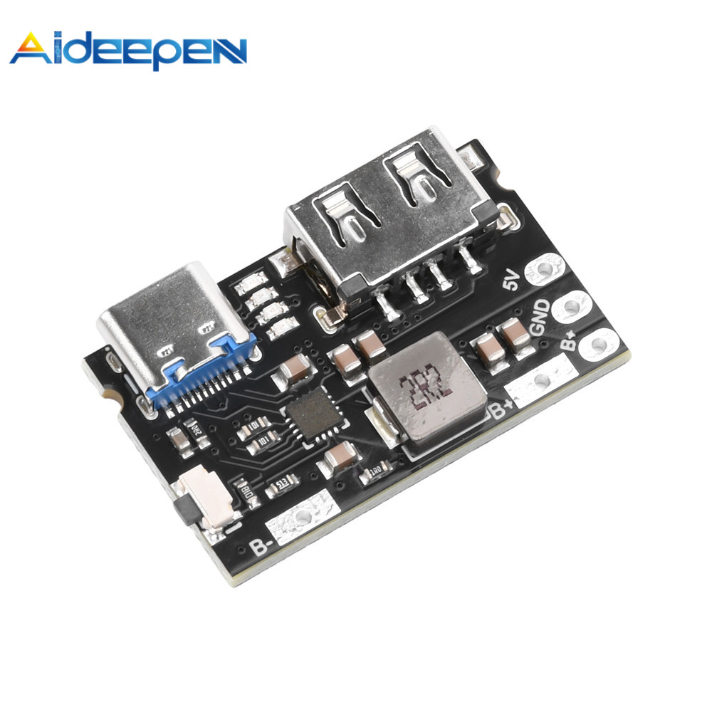 Aideepen 5V2.4A การชาร์จและการชาร์จอินเทอร์เฟซ Type-C โมดูลรวมอินเทอร์เฟซ + อินเทอร์เฟซ USB