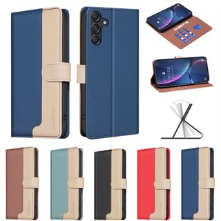 หรูหราสําหรับ Samsung Galaxy S25 Ultra S25 Plus S25 + A16 A36 5G A06 4G พร้อม RFID Blocking กระเป๋าสตางค์หนังกรณีผู้ถือบัตรฝาครอบ