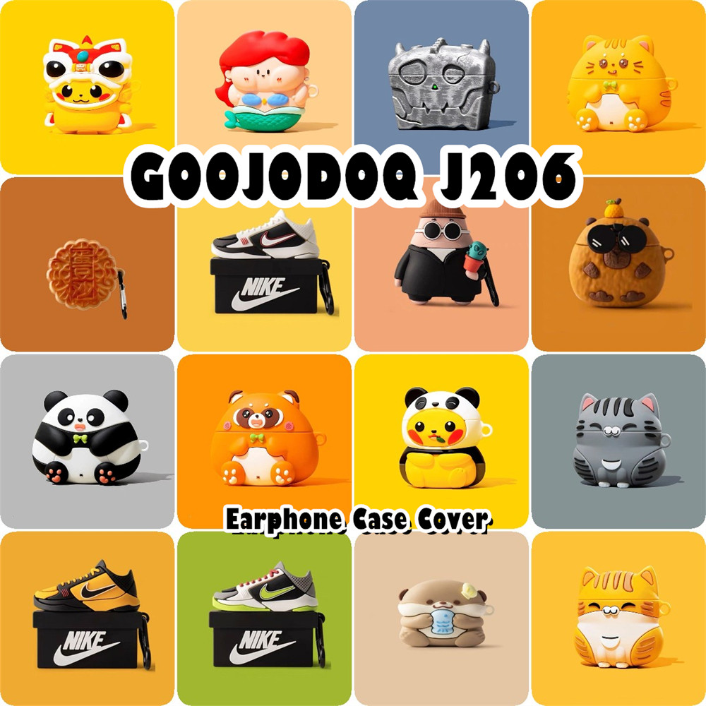 READY STOCK!นําไปใช้กับ GOOJODOQ J206 เคส Case เคสหูฟัง การ์ตูนน่ารัก ซิลิโคนนุ่ม เคส เคสหูฟัง NO.4