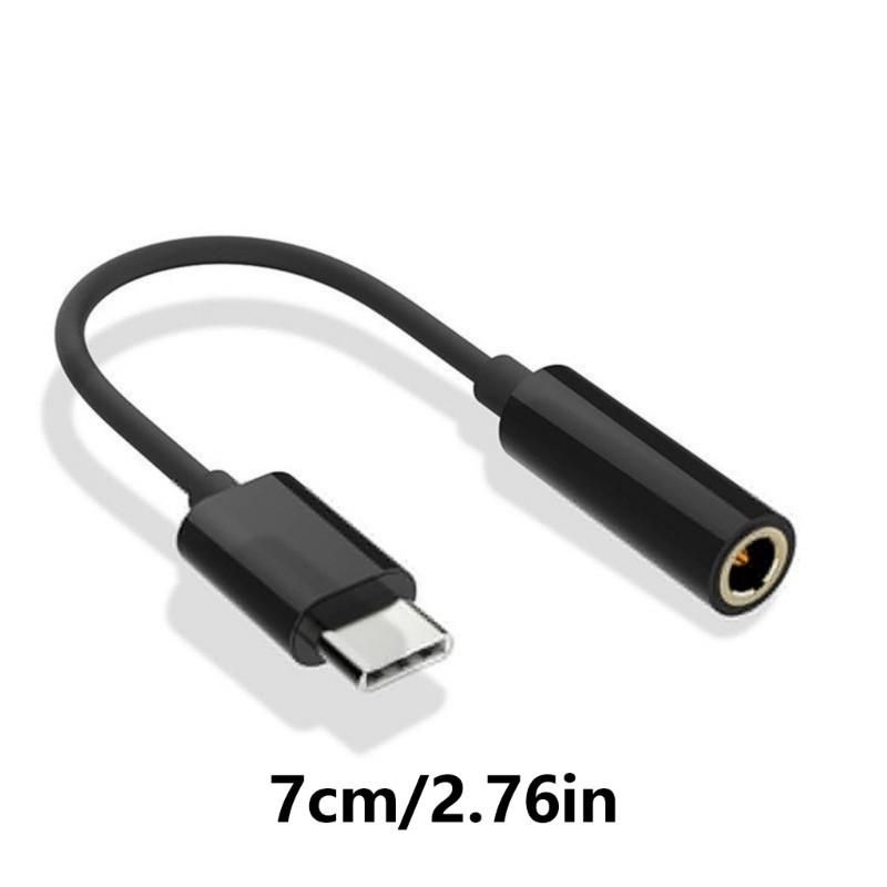 อะแดปเตอร์หูฟัง redbaiaa Type C ถึง 3 5 มม. สีดําสําหรับประสบการณ์ Auditory ที่ไร้รอยต่อ
