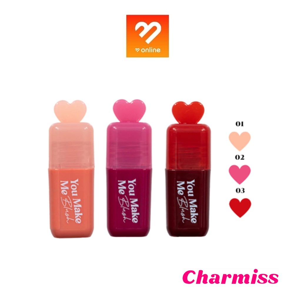 Charmiss You Make Me Blush Liquid Blush On  3.5 g บลัชน้ำมินิฮาร์ท