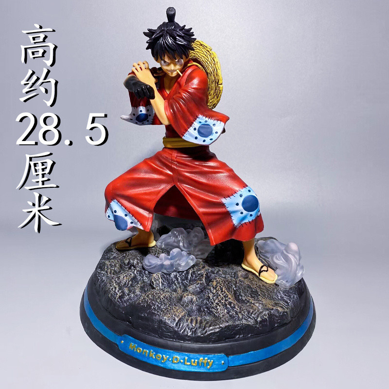 One Piece Wano Kingdom Samurai Luffy Armed Domineering Kimono Luffy อะนิเมะรูป