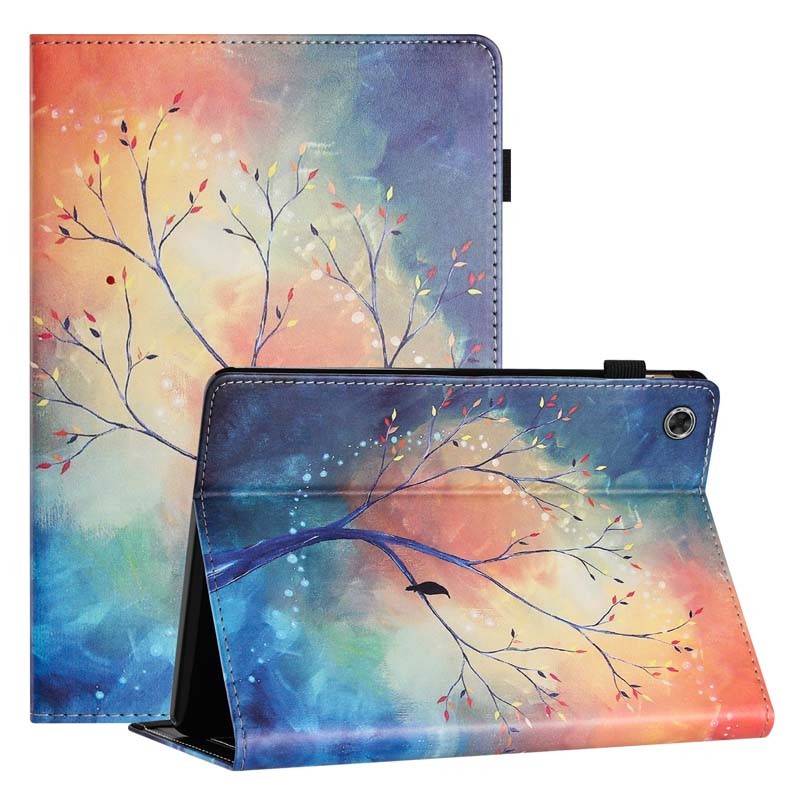 เคสหนัง PU สําหรับ Samsung Galaxy Tab A9 SM-X115 X110 8.7 นิ้วฝาครอบ A9 + SM-X216 X210 X218 GalaxyTab A9 Plus 11 นิ้วปลอกกันกระแทกขาตั้งพร้อมช่องใส่การ์ด
