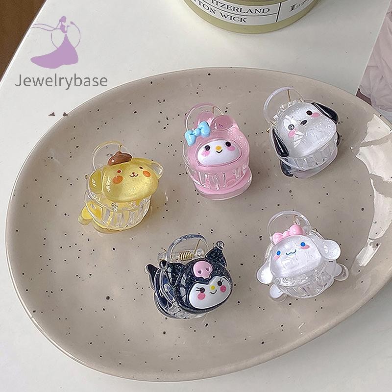 [jewelrybase] 2 ชิ้นการ์ตูนมินิผม Claw Hairpin น่ารักหวาน Kuromi อะนิเมะคลิปผมคลิปฉลามขนาดเล็กสําหรับ Gils อุปกรณ์เสริมผม Boutique
