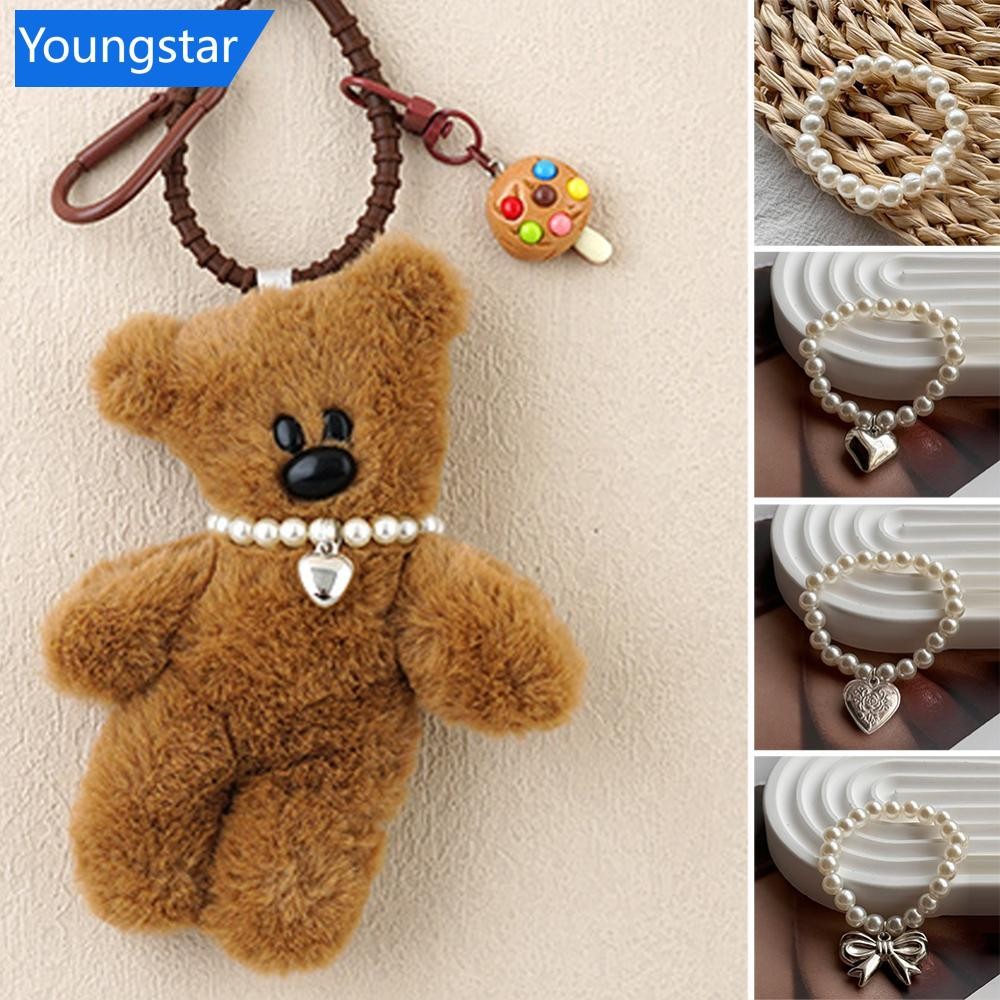 FY การ์ตูนน่ารักตุ๊กตาตุ๊กตาสร้อยคอรักจี้มุกโซ่ที่ละเอียดอ่อนอุปกรณ์ตกแต่งสําหรับ 13 ซม. Master สุนั