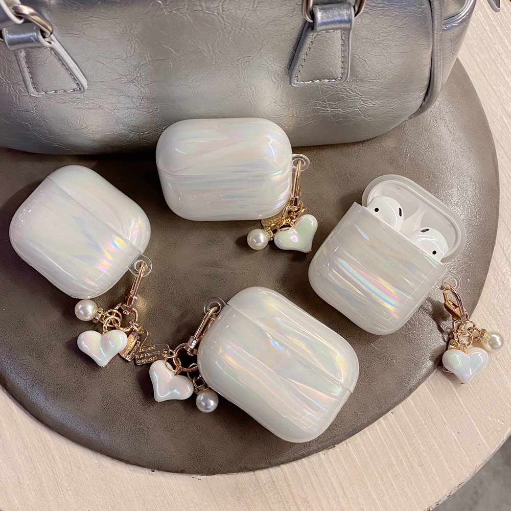 กันกระแทกเกาหลี Creative Marble สําหรับ AirPods 4 ANC สีสันจี้หูฟังปลอก AirPod4 Gen กรณี AirPods Pro