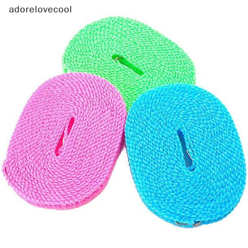 Adth Windproof Clothesline 3/5/8/10 เมตรทนทาน Travel Clothes Line เชือกเสื้อผ้าแบบพกพาความยาวสายปรับลื่นเส้น Martijn