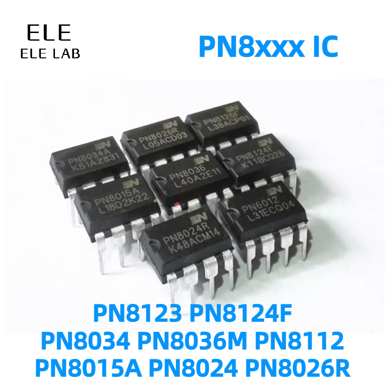 5‌/2 ชิ้น Original PN8015A PN8024 PN8026R PN8034 PN8036M PN8112 PN8123 PN8124F DIP-7 พลังงาน IC