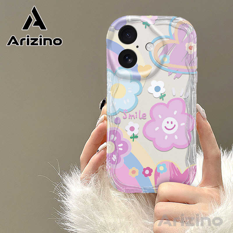 รองรับสำหรับ OPPO A3X A5 Pro A60 A79 A3 Pro A38 A18 A57 A58 A98 A78 A17K A16 A15 A77 A74 A93 A12 A7 A5S A15S A76 เคสโทรศัพท์ TPU กันกระแทกลายดอกไม้