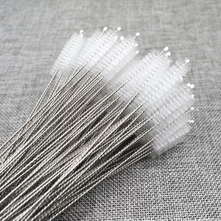 DeeThai แปรงล้างหลอดดูด จุกนม ขนไนล่อน แปรงหลอดทดลอง ไม่ทำให้เป็นรอย straw brush