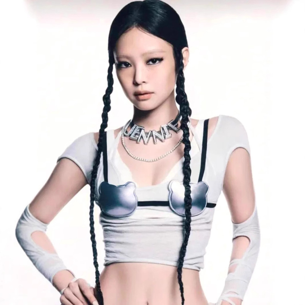 โครงสร้างกลวงปลอมสองชิ้นแขนยาวเสื้อยืดการออกแบบสไตล์คนดังรู้สึกสไตล์สาวร้อนเอวสูงตัดสั้นด้านบน,ไม่รวมอุปกรณ์เงิน