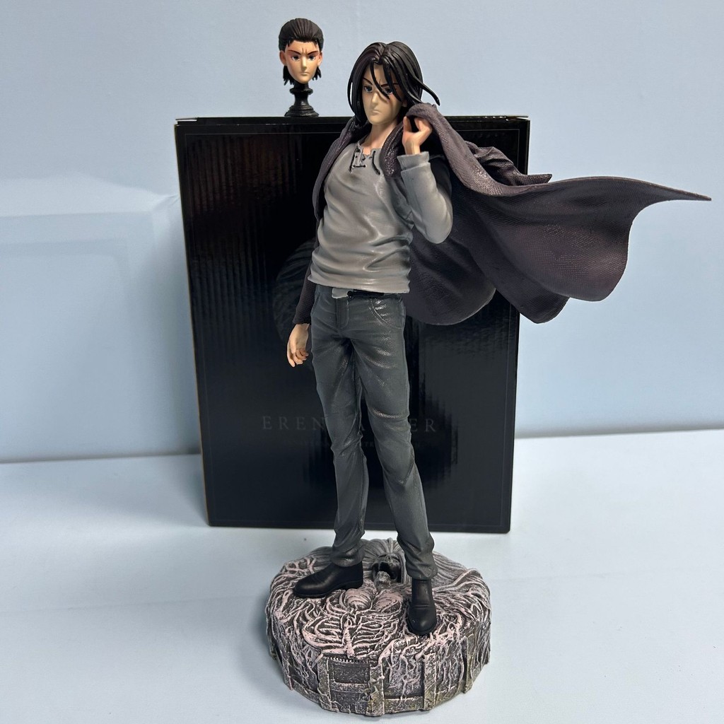 [ในสต็อก] Power Anniversary Attack on Titan Allen GK Figure Model รูปปั้น Double-Headed Replacement Attack on Titan Allen Desktop Decorative Toy Model