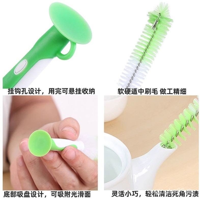 แปรงทำความสะอาดใบมีดเครื่องบดเนื้อและเครื่องทำนมถั่วเหลือง แปรงพิเศษ อเนกประสงค์ ทำความสะอาดช่องว่าง เครื่องมือทำความสะอาดเครื่องปั่น - รูปที่ 6