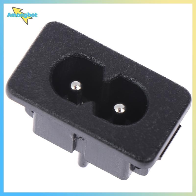 Amonghot> 5 ชิ้นใหม่ AC250V 5A 2Pin AC ปลั๊กไฟ Mount ซ็อกเก็ตหญิงใหม่