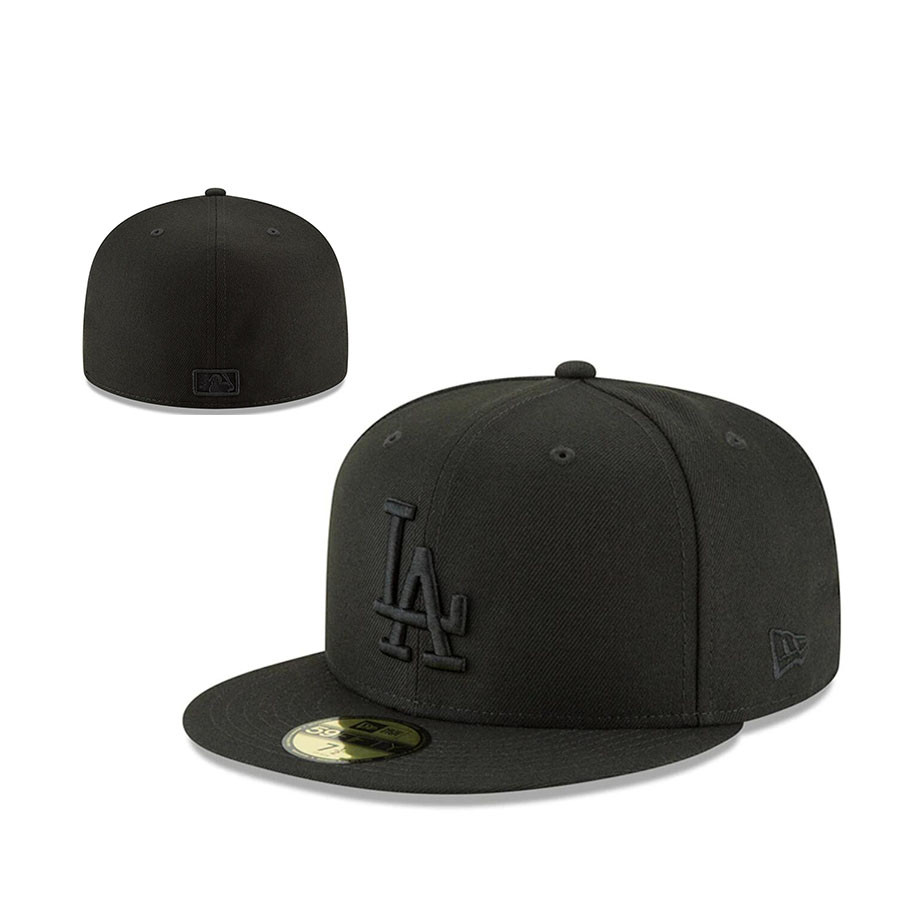 MLB Mlb La Cap Dodgers Los Angeles Buckle Hip Hop Hat Fashion Top Dark Blue Fashion hat