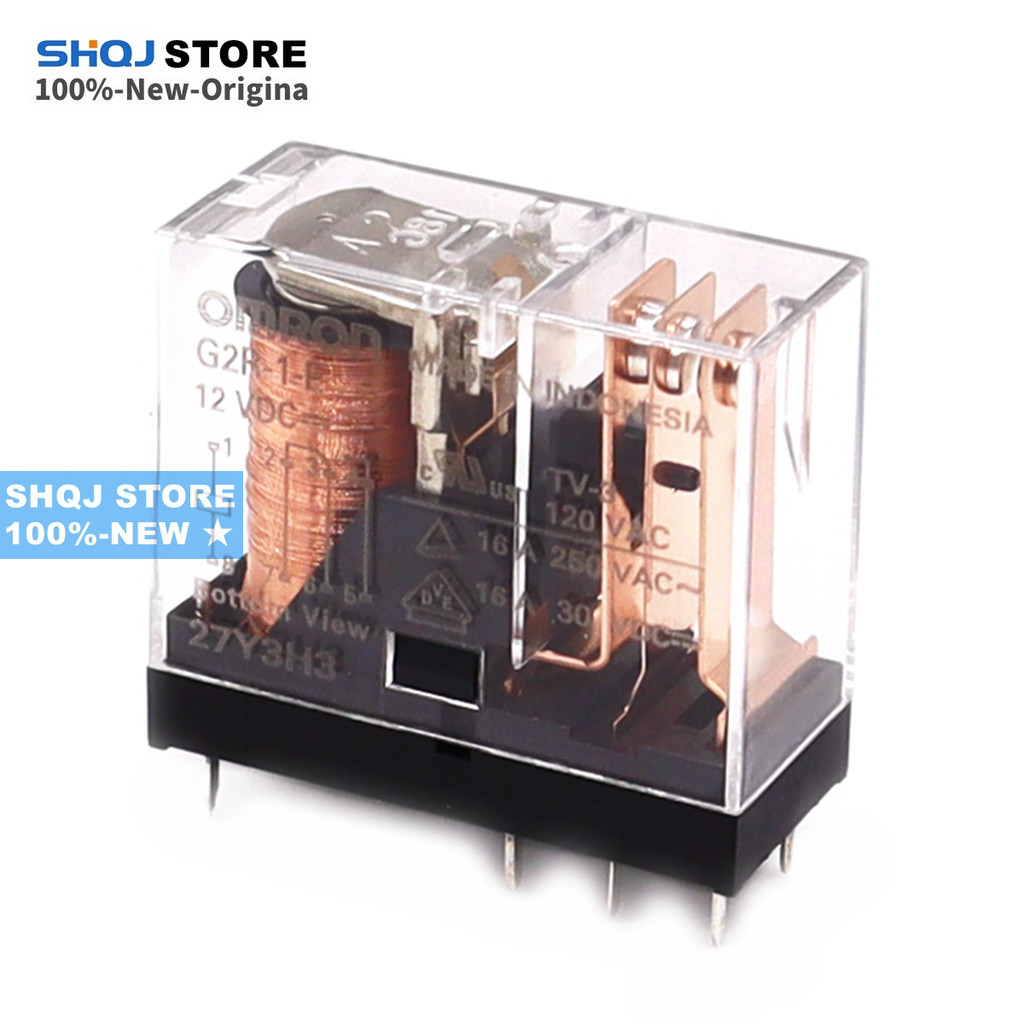 Shqj STORE 100%-ใหม่ 1PCS G2R-1-E 12VDC G2R-1 G2R-2 G2R-1A-E 24VDC 110VAC 230VAC G2R SERIES RELAY เด