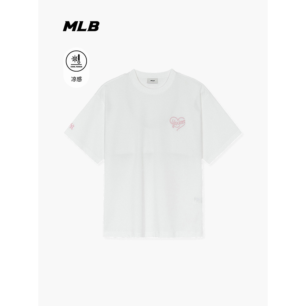 MLB ผู้ชายผู้หญิงคู่รักพิมพ์รอบคออินเทรนด์ All-Match แขนสั้นสไตล์ใหม่ TSH01/TSH04