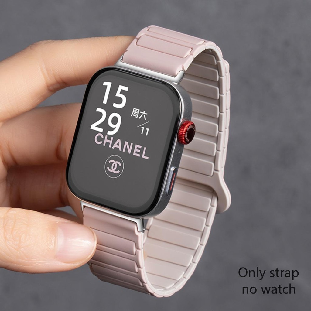 Magnetic Band สําหรับ Xiaomi Mi 9Pro 8Pro สายรัดข้อมือซิลิโคนสร้อยข้อมือสําหรับ RedMi นาฬิกา 4 5 สายนาฬิกา Correa Miband 9Pro