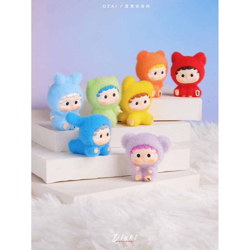Ozai ozai น่ารักเม็ดบริการกล่อง Furry Shelter เดสก์ท็อปตกแต่งตุ๊กตาตุ๊กตาตุ๊กตาตุ๊กตาอินเทรนด์ Play