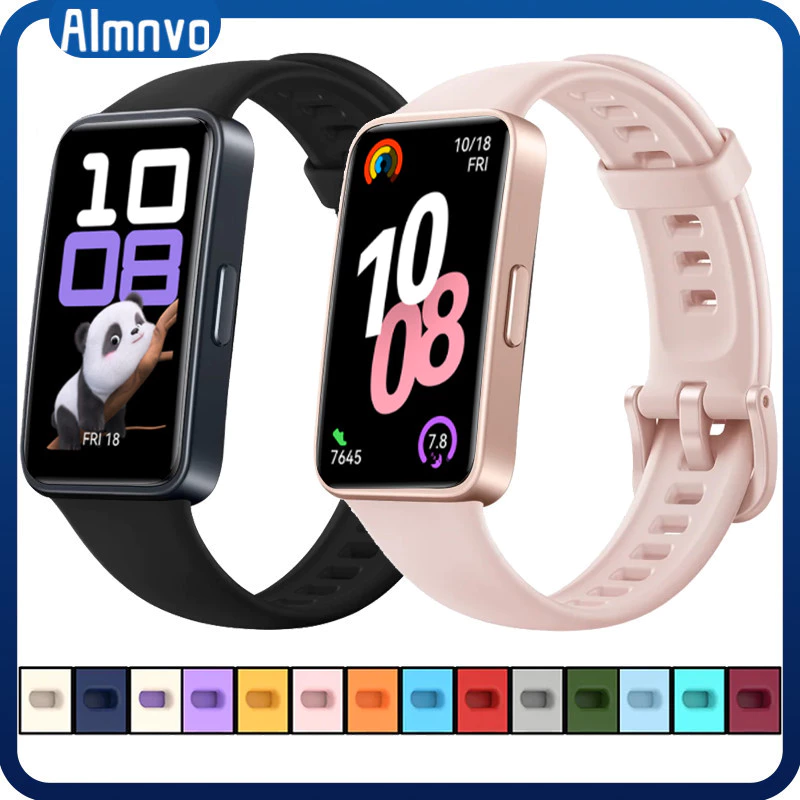 สายซิลิโคนกีฬา สำห Huawei Band 10 / Huawei Band 9 / Huawei Band 8 / Huawei Band 6 Honor Band 7 6 Smartwatch Accessories