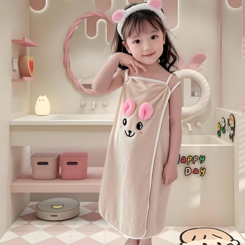 Berma Baby เสื้อคลุมอาบน้ําเด็กสําหรับเด็ ผ้าขนหนูอาบน้ำน่ารัก เด็ก นุ่มดูดซับได้ แห้งเร็ว