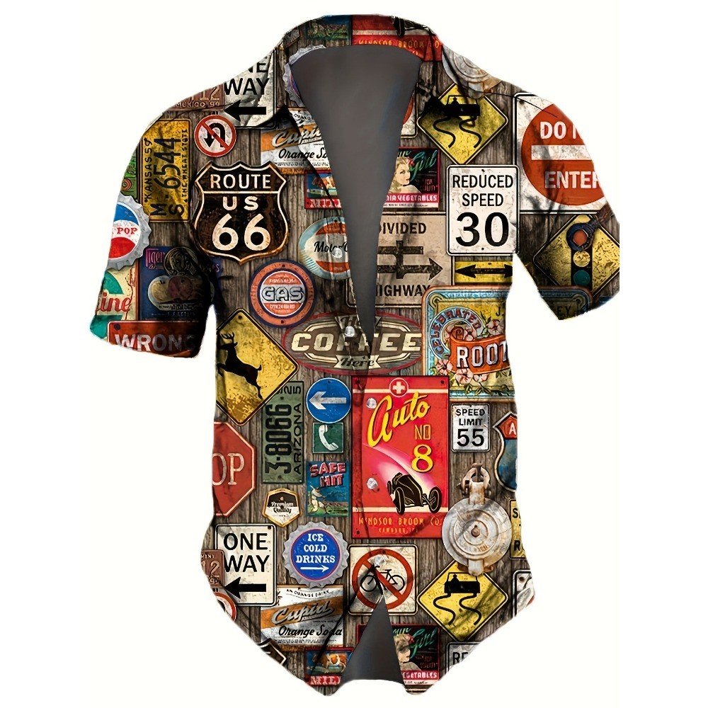 เสื้อเชิ้ตแขนสั้นลําลองมีสไตล์สําหรับผู้ชาย