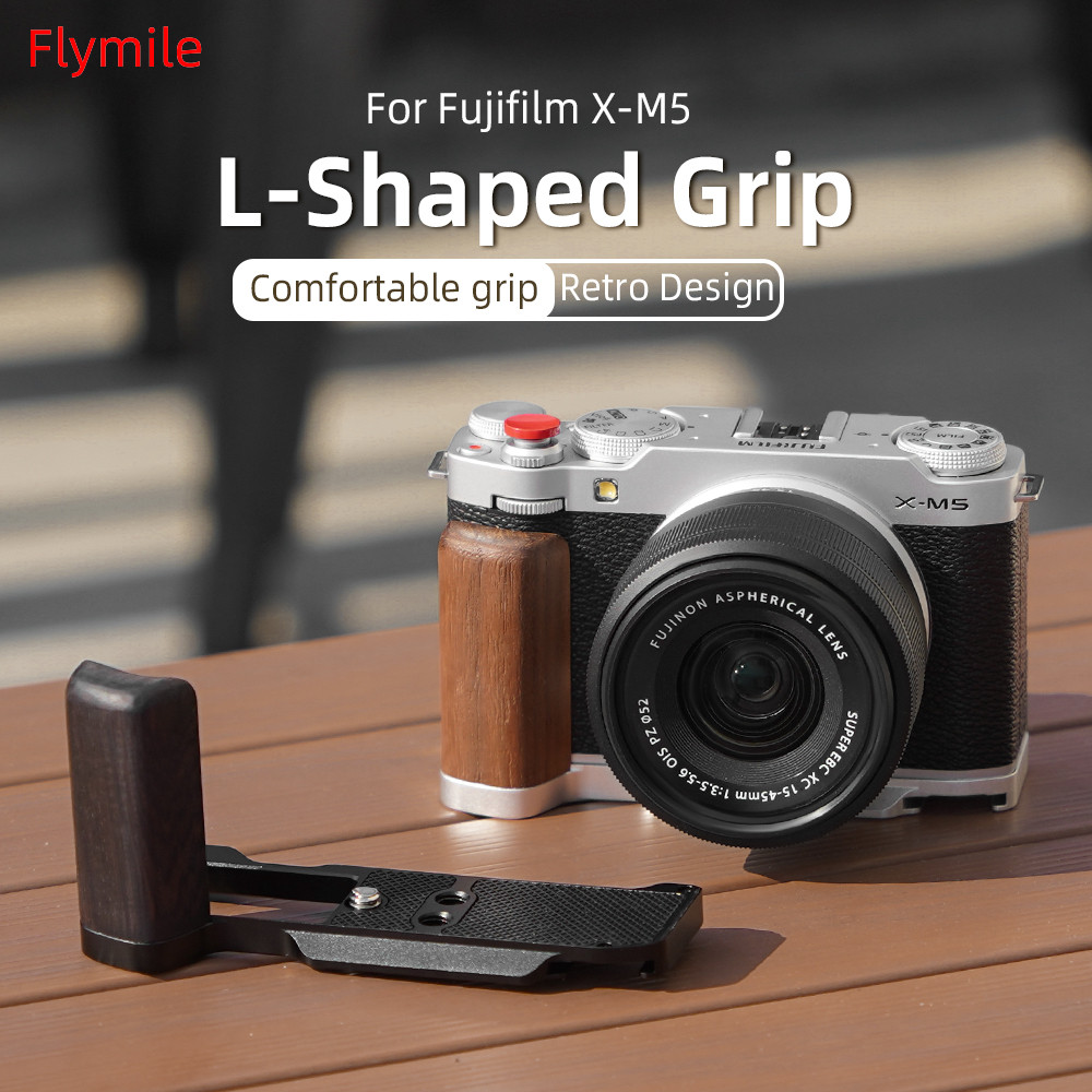 สําหรับกล้อง Fujifilm X-M5 ที่จับรูปตัว L กล้อง X-M5 ที่จับบูตเย็น, ขายึดยิงด้ามจับมือเดียว, อุปกรณ์เสริมสําหรับกล้อง