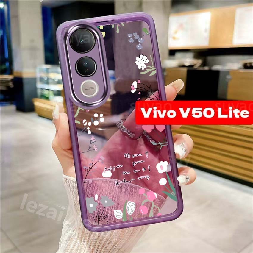 ปลอกสําหรับVIVO V50 Lite V50Lite V 50Lite 5GเคสVivo V50 Pro 5GเคสVivo V40 V30 V29 V27 Pro 5G V30e V29e V27eเคสกรณีบางโปร่งใสกันกระแทกSoft Clearพร้อมกล้องProtector