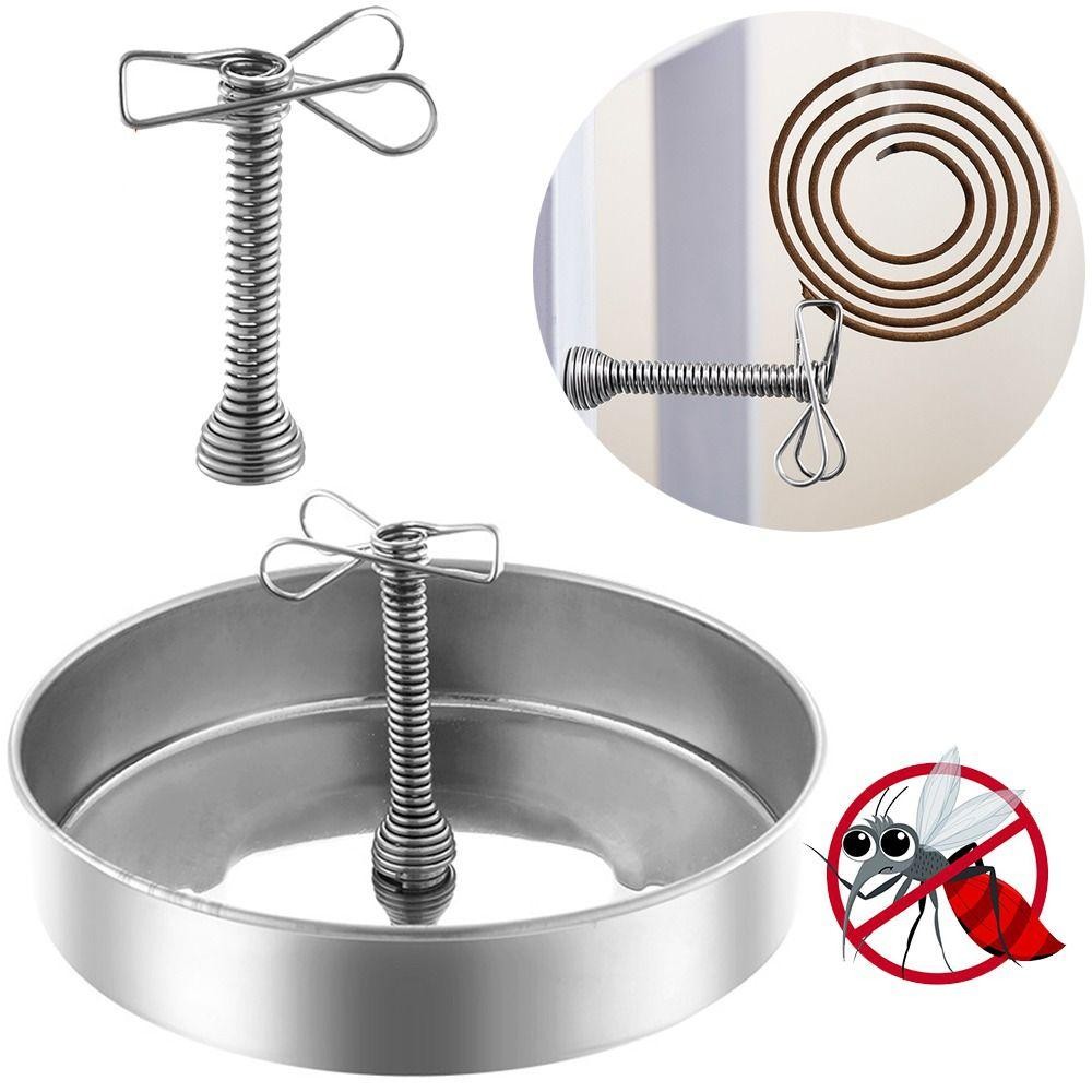 ใหม่ กรอบรองรับแม่เหล็ก,มัลติฟังก์ชั่ทนทานขดลวดยุงยึด,สร้างสรรค์สแตนเลสเถ้าถาดฐานคลิปธูปสําหรับธูปบ้านยากันยุง - รูปที่ 6