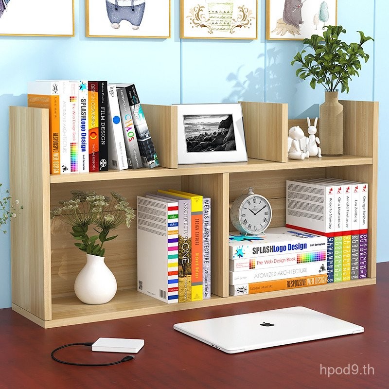 ชั้นวางหนังสือแบบเรียบง่ายสำหรับหอพักนักเรียน ชั้นเก็บของ ชั้นวางหนังสือขนาดเล็กแบบมินิมอล จัดระเบีย