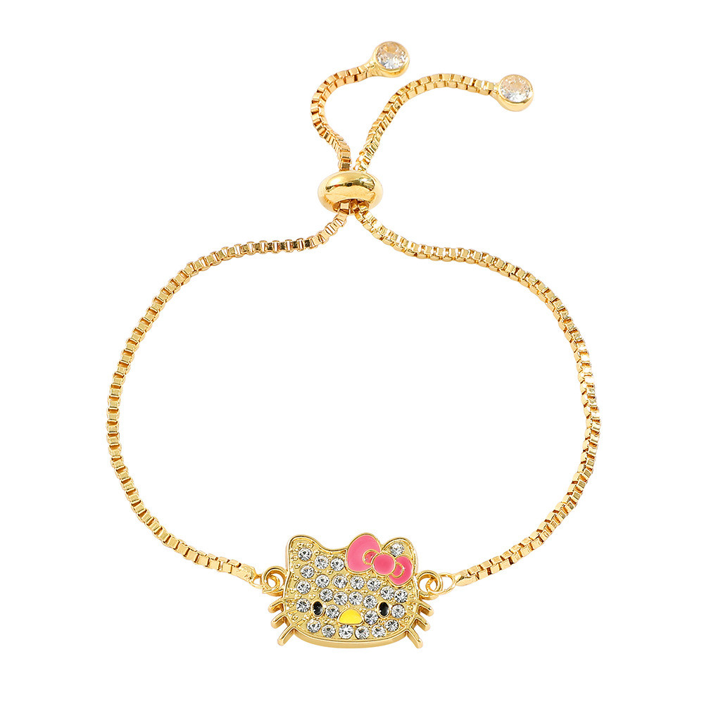 ร้อนขายยุโรปและอเมริกาการ์ตูนอะนิเมะ Sanrio Hello Kitty Kuromi สร้อยข้อมือใหม่อุปกรณ์เสริมขายส่ง