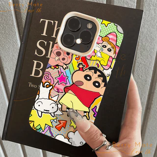 ส่งจากไทย เคสไอโฟน15 การ์ตูนชินจัง เคสลายลิ้นจี่ใช้กับIPhone11 12 13 14 15 16 Pro PROMAX 7/8PLUS X/XR/XS/XSMAX กันกระแทก