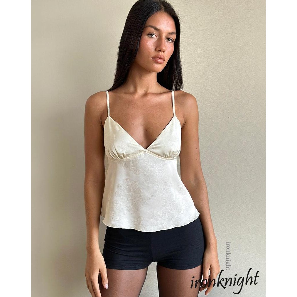 Ironknight-เสื้อแขวนคอวีแฟชั่น Jacquard