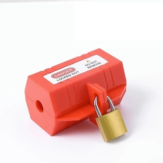 ซ.ล พลาสติก Tagout Plug Power Lock ปลั๊กไฟฟ้าแบบพกพาล็อคอุตสาหกรรมในครัวเรือน Plug Lockout อุปกรณ์
