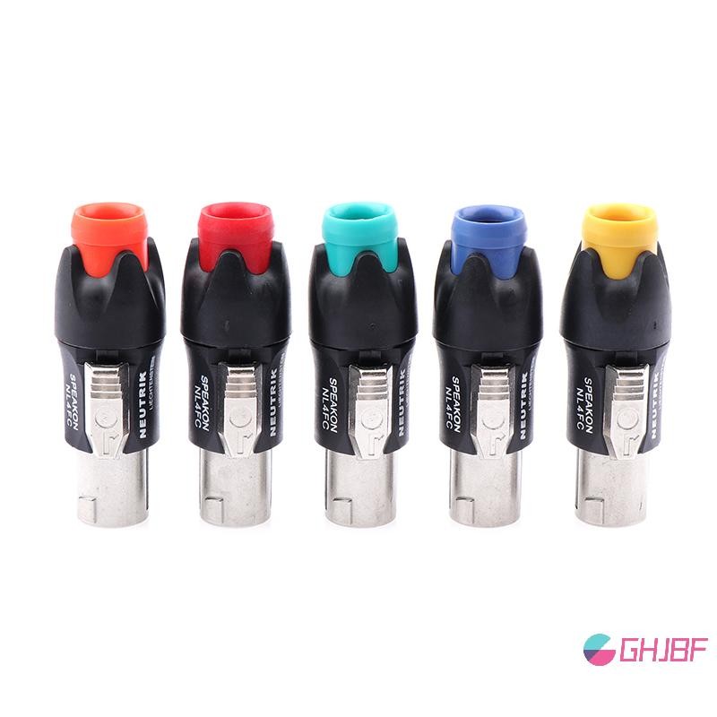 GHJBF] โลหะ 4 Pin เชื่อมต่อ Ohmic Audio Plug Stage ลําโพงเล็กน้อยอุปกรณ์เสริมลวด Solder-free NL4FC สนนนนค คอเต่า