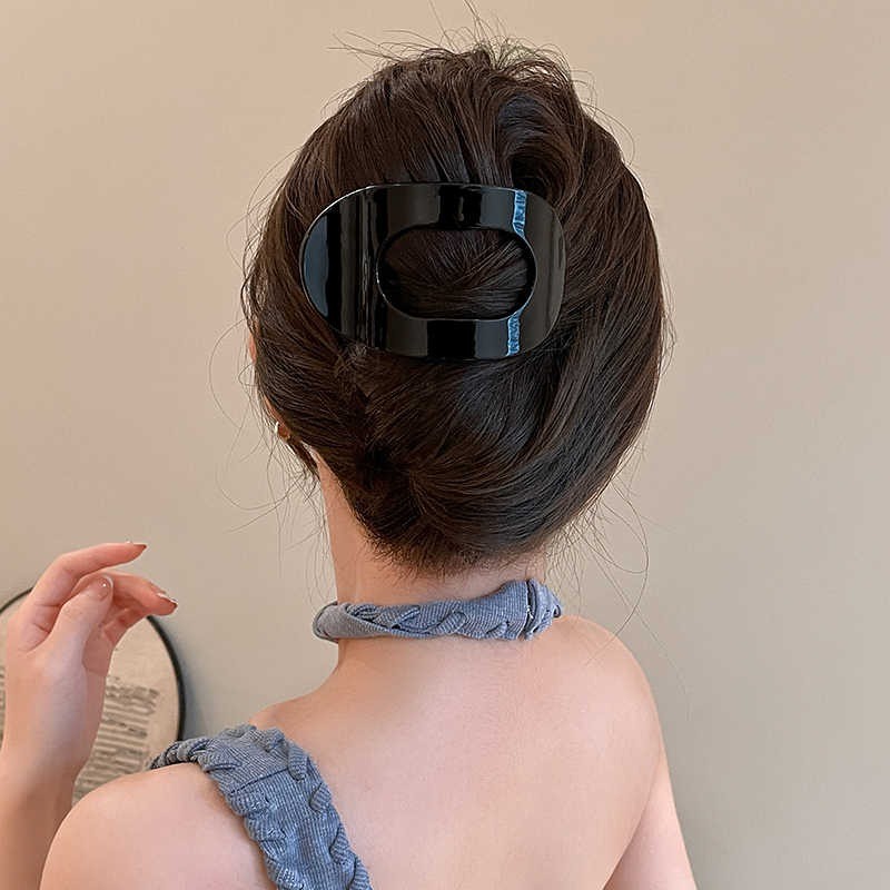 คลิปปากเป็ดขนาดใหญ่วินเทจเกาหลีสําหรับผู้หญิงอารมณ์ด้านหลังของกิ๊บติดผมหัว - รูปที่ 3