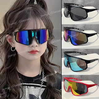 เด็กสแควร์ขี่จักรยานแว่นกันแดดสําหรับเด็กชายและเด็กหญิงกรอบใ…