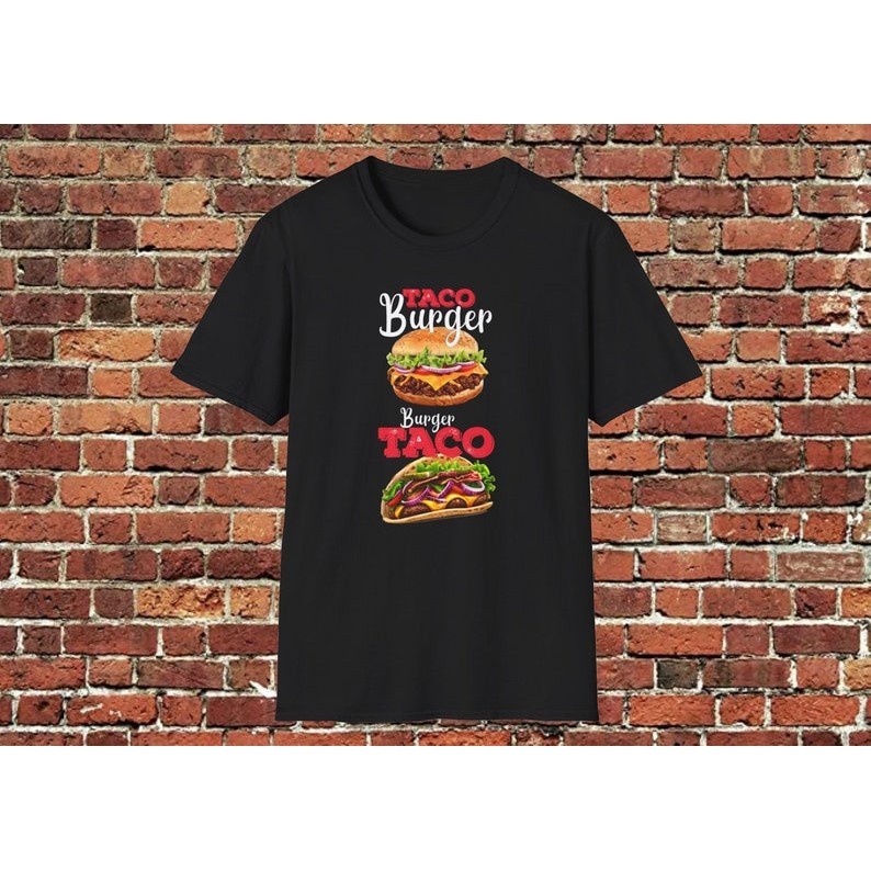 Taco Burger Burger Taco T-Shirt สินค้ามาใหม่ สวยๆ Cotton S-5XL