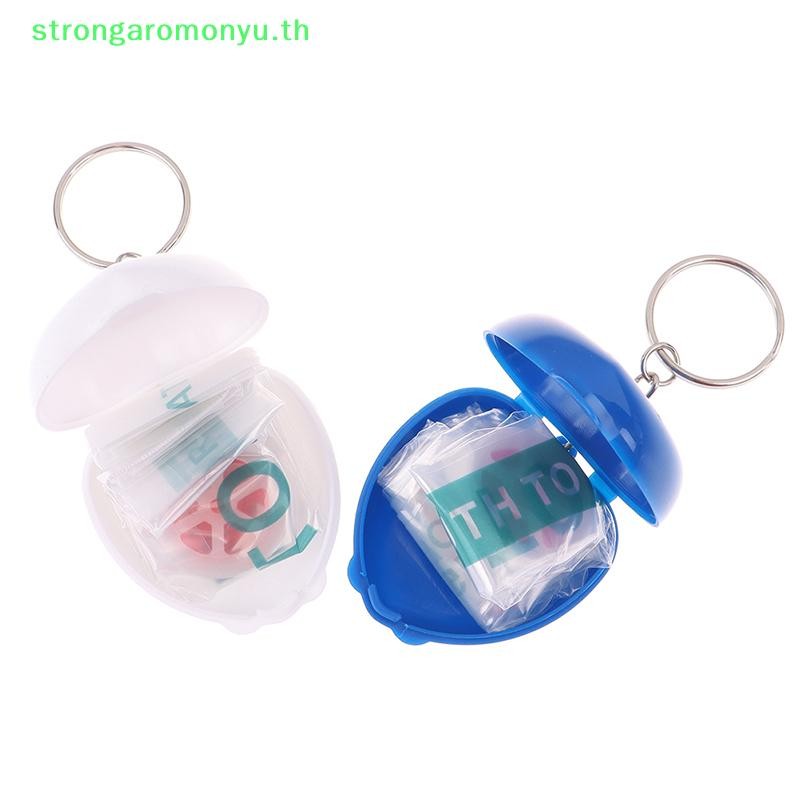 หน้ากาก CPR Strongaromonyu สำหรับการปฐมพยาบาลและหัวใจหยุดเต้น พร้อมสายคล้องคอ และกล่องบรรจุ TH