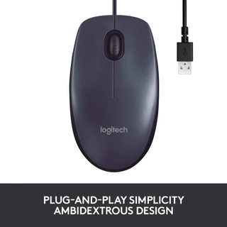 LOGITECH B100/B170 BUSINESS OPTICAL USB MOUSE เมาส์มีสาย