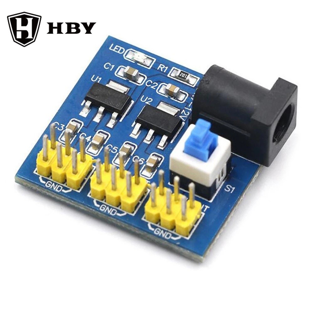 Dc-dc 3.3V 5V 12V Multi-Way เอาต์พุตโมดูลแปลงแรงดันไฟฟ้า 12V ถึง 3.3V 5V
