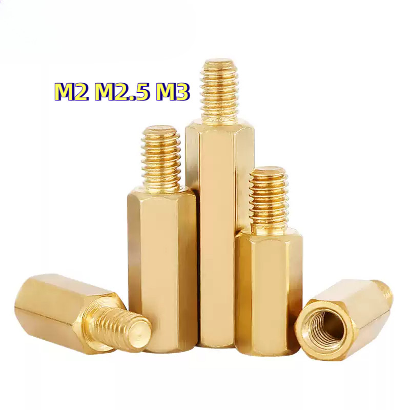 [HJC-LY-w] Brass Pillar Nut/น๊อต น๊อตยึดบอร์ด  เสาทองเหลือง น๊อตยืด M2M2.5M3