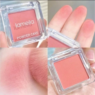 Lameila บลัชออนพาเลท เมาท์เล็กน้อย อิ่มตัวต่ํา ไวท์เทนนิ่งธรรมชาติ สีนู้ด หน้าธรรมดา แต่งหน้าง่าย สีแดง COD