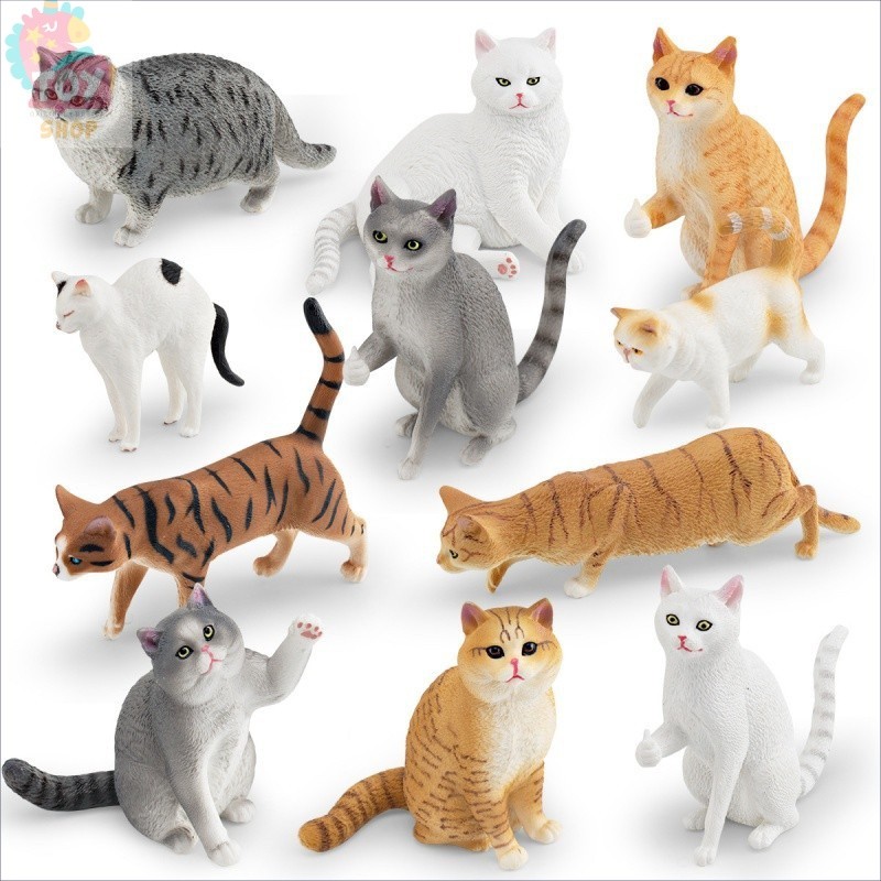 โมเดลสัตว์เลี้ยง แมวเปอร์เซียจําลอง แบบขนสั้น สําหรับตกแต่ง