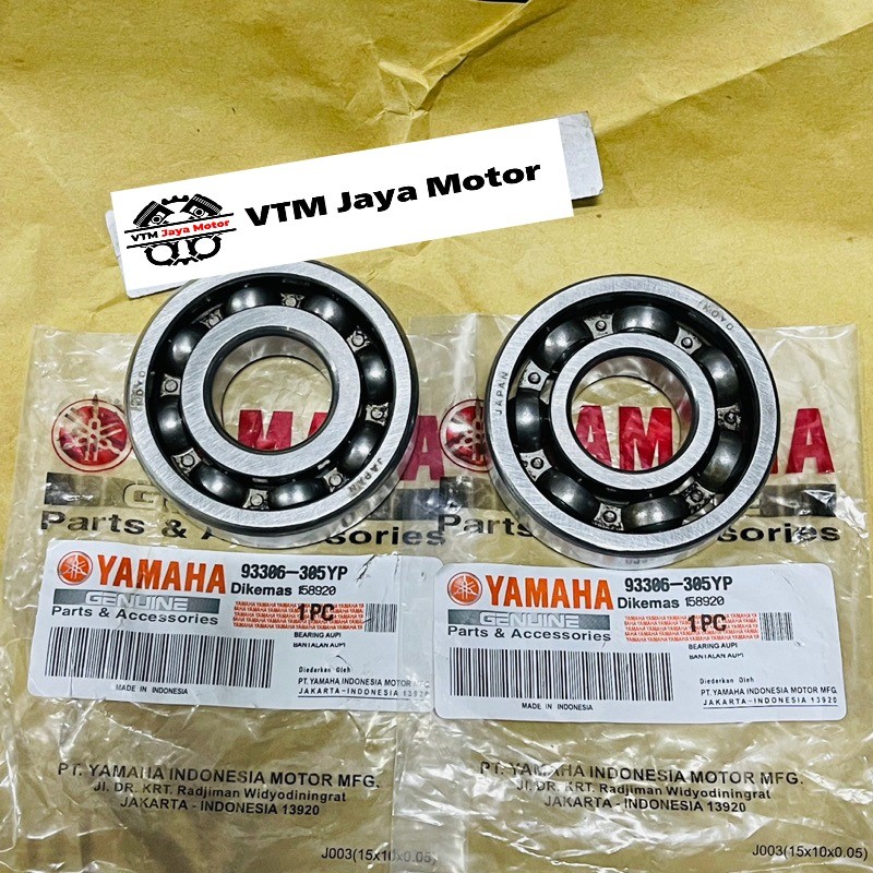 BEARING LAHER KRUK AS RIGHT LEFT 6305 VIXION MX JUPITER Z NEW Z1 INJECTION MX KING BYSON VEGA ZR R15