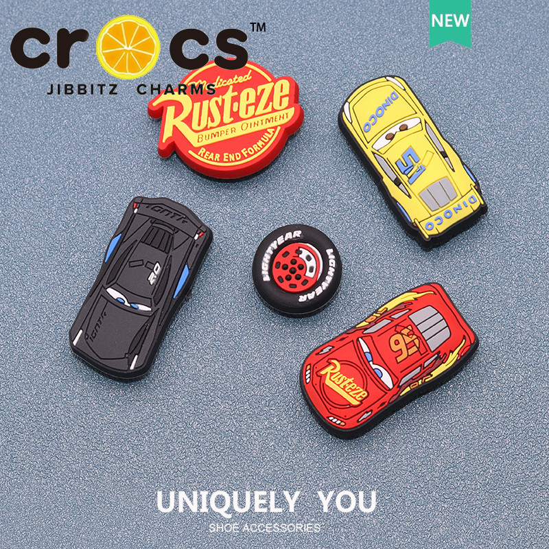 jibbitz cross รองเท้าหัวเข็มขัดรู อุปกรณ์เสริมรองเท้า DIY รถการ์ตูนน่ารัก สำหรับรองเท้าแฟชั่น จิ๊บบิท ตัวติดรองเท้า cross