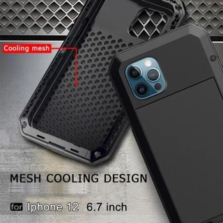 Heavy Duty อลูมิเนียมเกราะโลหะเคสโทรศัพท์กันกระแทกป้องกัน Doom สําหรับ iPhone 17 16 15 14 13 12 11 Pro Max XS XR 8 7 Plus