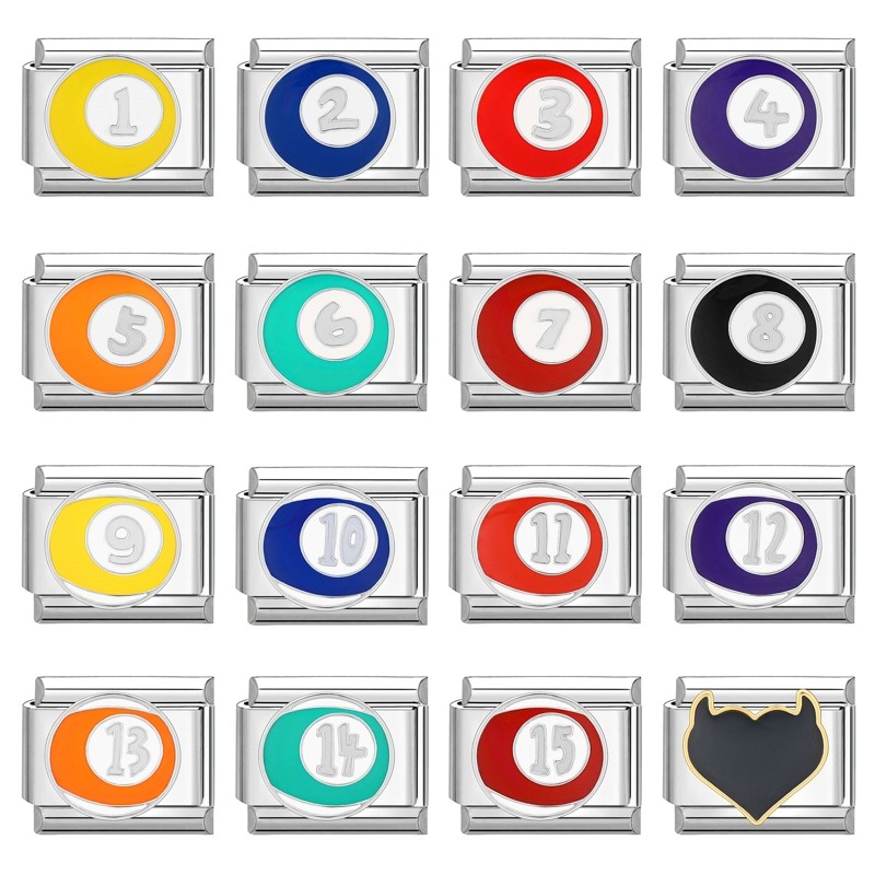 อิตาเลี่ยน Charm Links สําหรับสร้อยข้อมือ Fit 9 มม.สร้อยข้อมือสแตนเลส Diy เครื่องประดับทําอุปกรณ์เสริม Retro บุคลิกภาพโมดูลสร้อยข้อมืออุปกรณ์เสริม