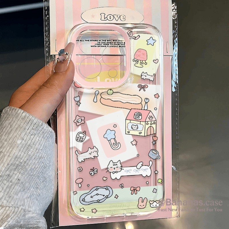 Iphone 16 15 14 13 12 11 Pro Max X XR XS Max 7 8 Plus SE2020 เคสโทรศัพท์น่ารักสุนัข Paradise Clear Soft Cover