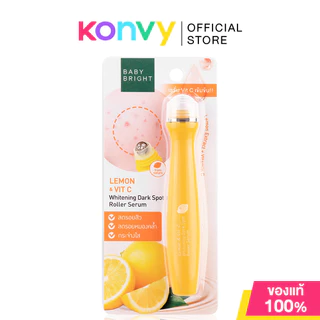 Baby Bright Eye Roller Serum เซรั่มลูกกลิ้งบำรุงใต้ตา 15ml (Firming/Collagen/Gluta Bright/VitC Whitening)